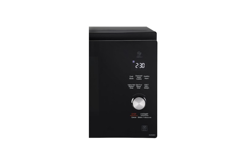 LG 32 L Convection Microwave Oven with Twister Smog Handle, Charcoal Lighting Heater, Motorised Rotisserie, Black, MJEN326SF
