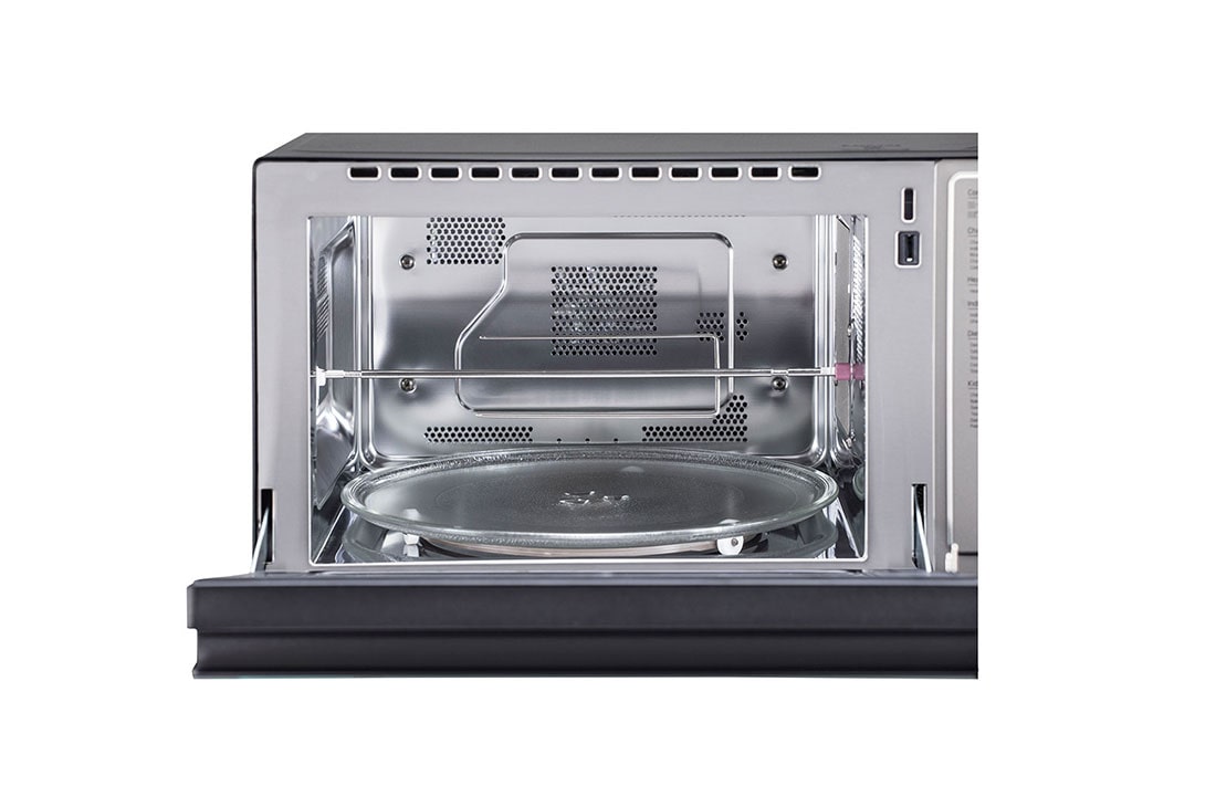 LG 32 L Charcoal Convection Microwave Oven, Diet Fry™, Healthy Heart Recipes, Motorised Rotisserie, Roti Basket, Black, MJEN326UH