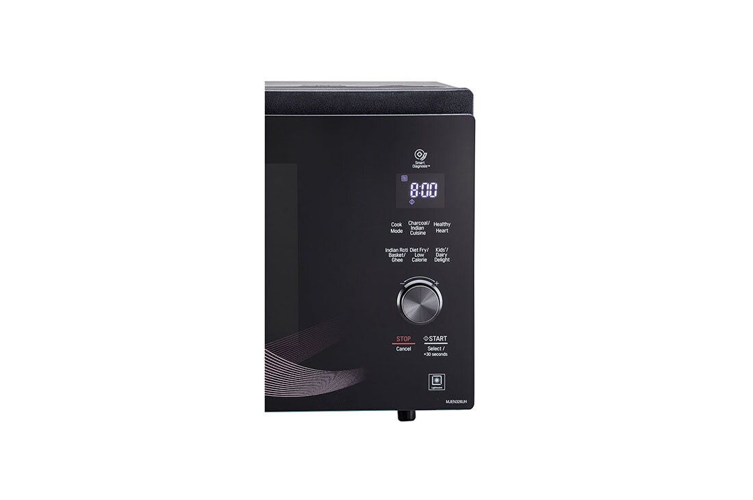 LG 32 L Charcoal Convection Microwave Oven, Diet Fry™, Healthy Heart Recipes, Motorised Rotisserie, Roti Basket, Black, MJEN326UH
