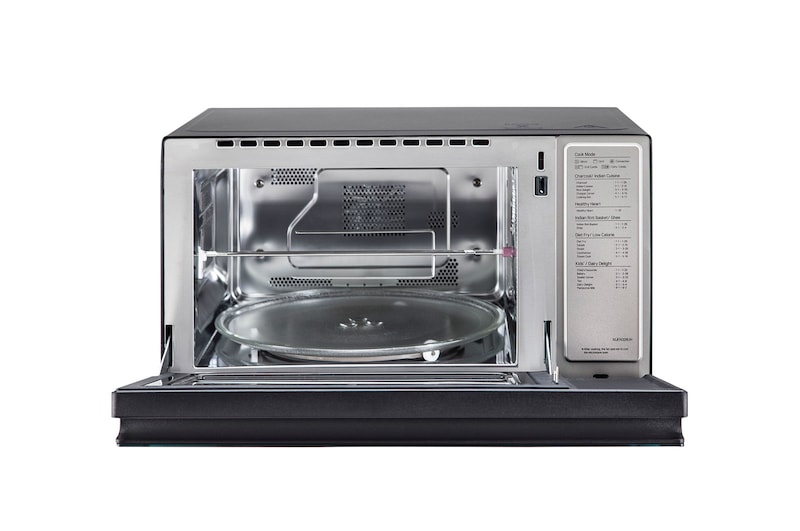 LG 32 L Charcoal Convection Microwave Oven, Diet Fry™, Healthy Heart Recipes, Motorised Rotisserie, Roti Basket, Black, MJEN326UH