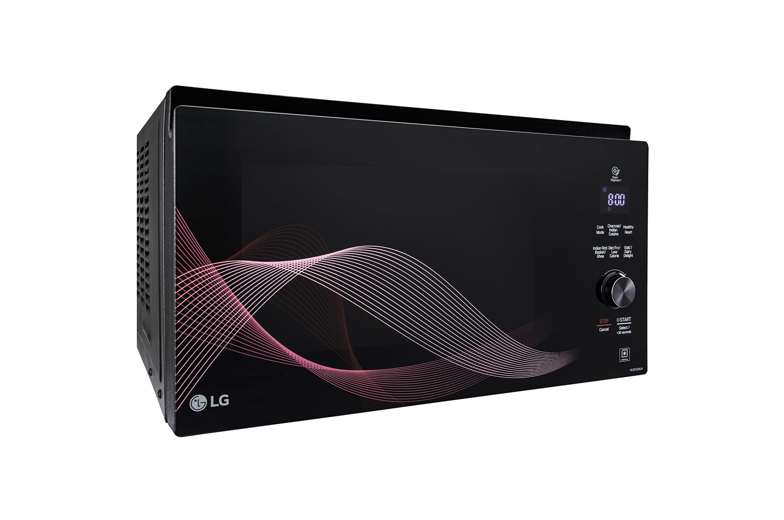 LG 32 L Charcoal Convection Microwave Oven with Diet Fry™, Healthy Heart Recipes, Motorised Rotisserie, Roti Basket, Black, MJEN326UH