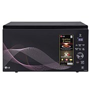LG MJEN326UH charcoal convection microwave front view