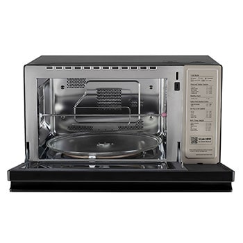 LG 32 L Charcoal Convection Microwave Oven with Scan-To-Cook, Diet Fry, Steam Chef, Motorised Rotisserie, Black, MJEN326UHW