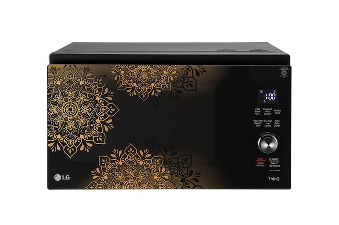 LG MJEN326UIW Scan To Cook Charcoal Convection Microwave front view