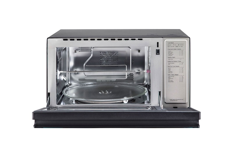 LG 32 L All-in-One NeoChef Charcoal Convection Microwave Oven with Healthy Heart, Diet Fry, Motorised Rotisserie, Black, MJEN326UL