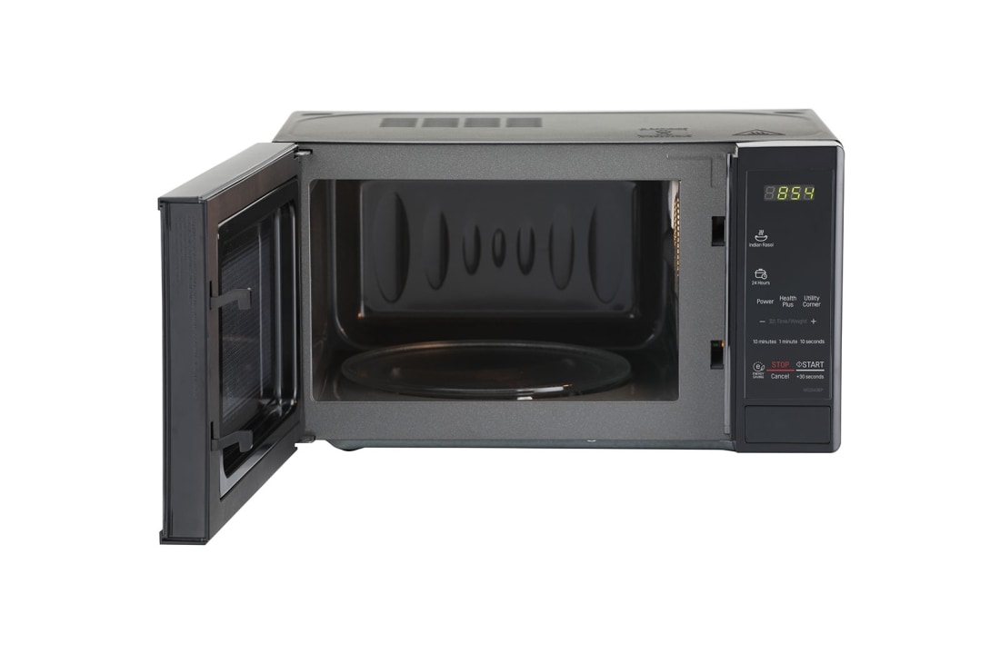 LG 20 L Solo Microwave Oven with Glass Door, i-wave technology, Anti-Bacteria Cavity, Floral Black, MS2043BP