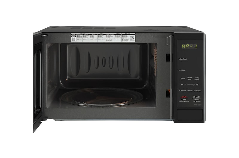 LG 20 L Grill / Solo Microwave Oven with i-wave, Anti Bacteria Cavity, Energy Saving, Floral Black, MS2043BR