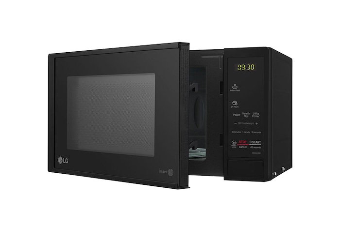 LG 20 L Solo Microwave Oven with Glass Door, i-wave technology, Anti-Bacteria Cavity, Black Color, MS2043DB