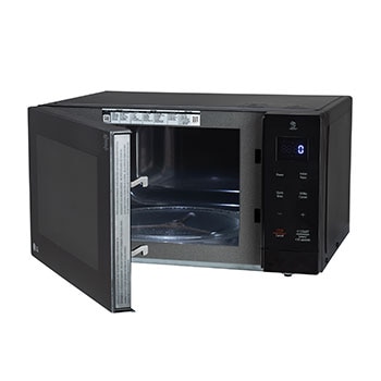 LG 30 L Solo Microwave Oven Grill with Glass Door, i-wave technology, Anti-Bacteria Cavity, Black Color, MS3032BK