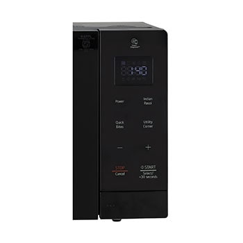 LG 30 L Solo Microwave Oven Grill with Glass Door, i-wave technology, Anti-Bacteria Cavity, Black Color, MS3032BK