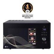 LG MJEN286UH charcoal convection microwave front view