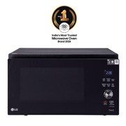 LG MJEN326UL charcoal convection microwave front view