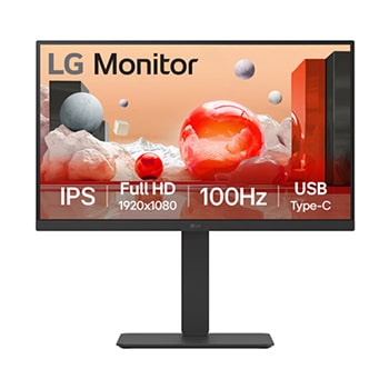 LG 24BA650-B UHD 4k Monitor front view