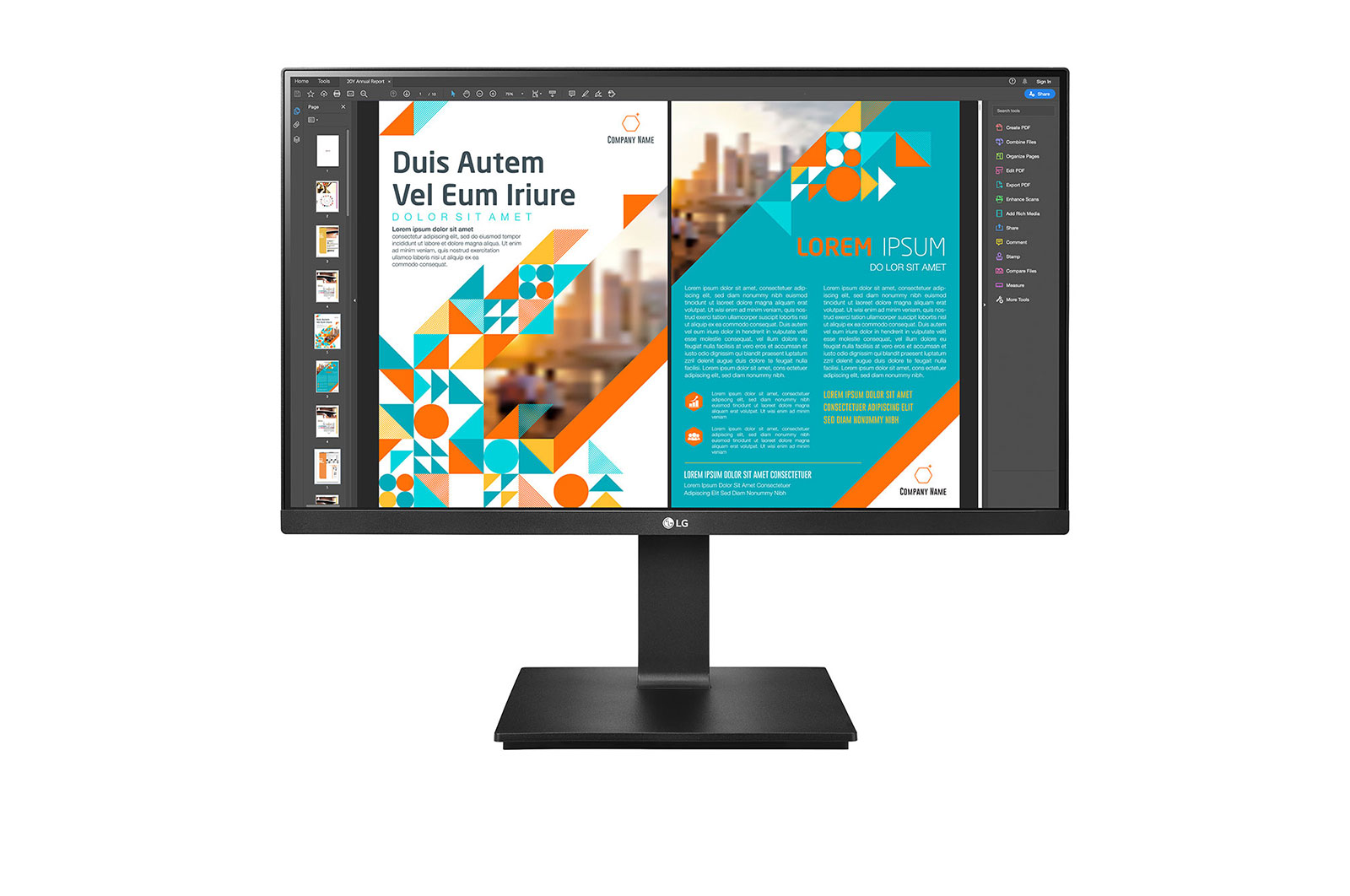 LG 24QP550-B FHD & QHD front view