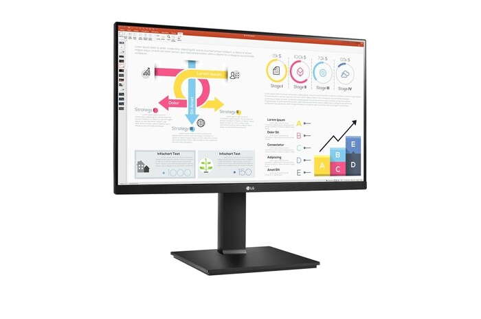 LG 23.8 (60.45cm) QHD IPS Monitor with Daisy Chain and USB Type-C™, 24QP750-B