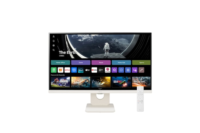LG 25SR50F-W Smart Monitors front view