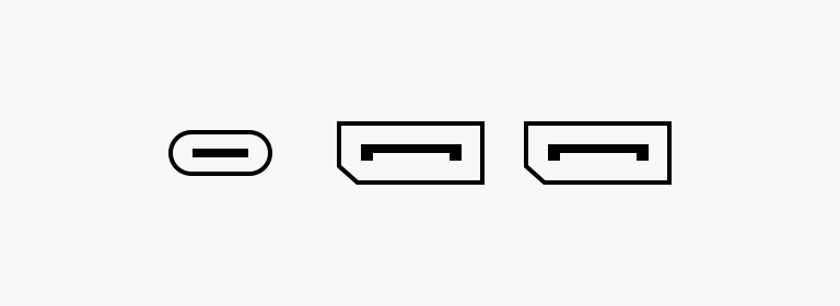 USB Type-C™, DisplayPort X 2