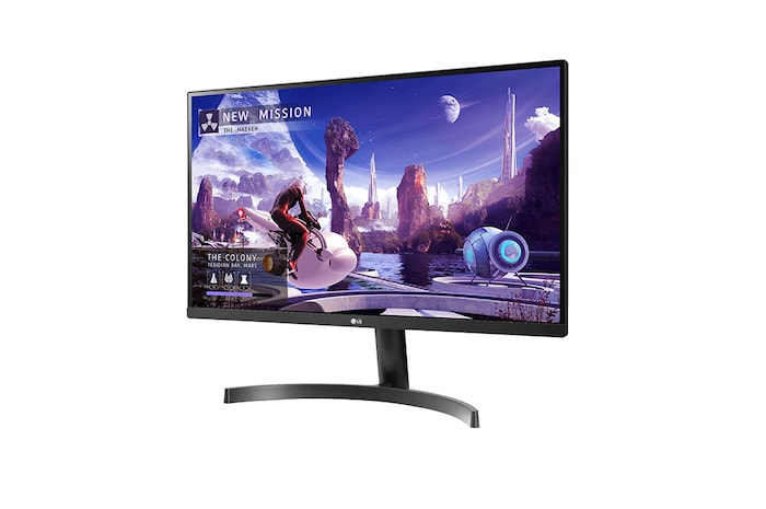 LG 68.58 cm (27) QHD IPS Monitor, AMD FreeSync™, Color Calibrated, HDR 10, Reader Mode, Flicker Safe, 27QN600-B