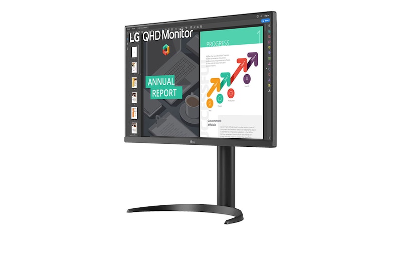 LG 27 (68.58cm) QHD Ergo IPS Monitor with USB Type-C™, 27QN850-B