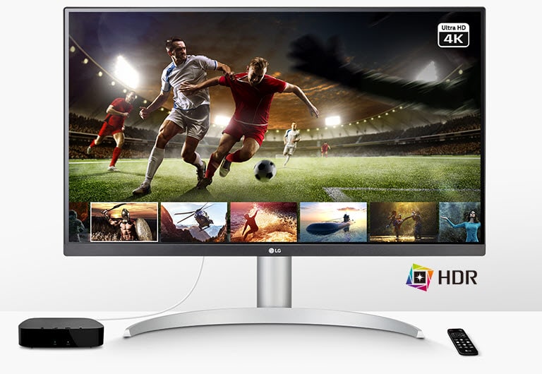 The monitor enabling users to enjoy 4K and HDR Contents