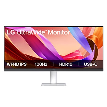 Front view of LG 29(73.66 cm) UltraWide 21:9 WFHD (2560x1080) IPS Display | 100Hz | 5ms(GtG) | sRGB 99% (Typ.) | HDR10 | 3-Side Narrow Bezel |Tilt Adjustable 29U531A-W