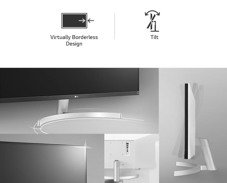 LG 29WN600-W Ergonomic Design