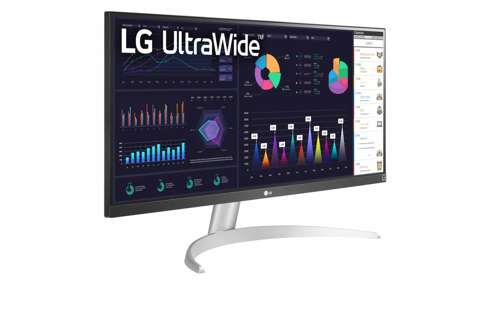 LG 29(73.66cm) 21:9 UltraWide Full HD IPS Monitor with AMD FreeSync™, 29WQ600-W