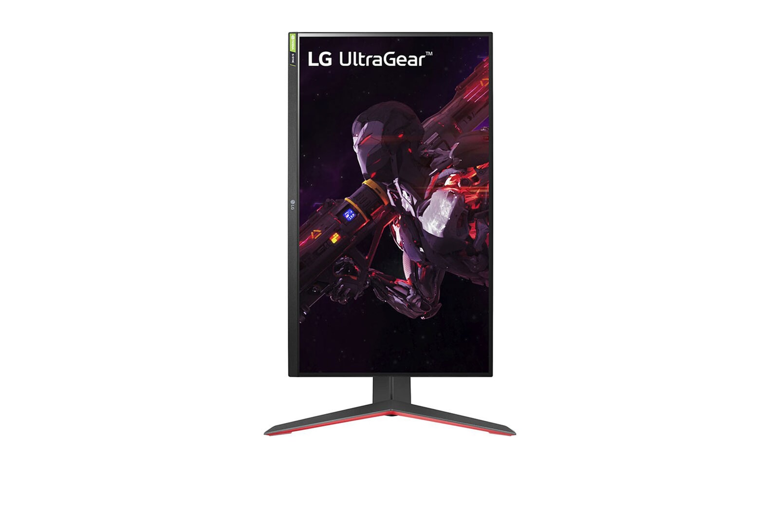 front view with the display pivoting 90 degrees in a portrait view