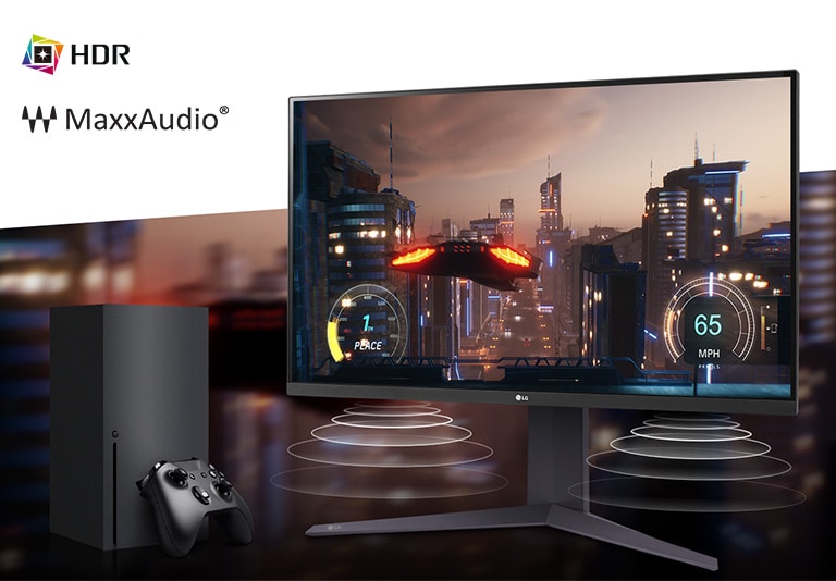LG 32GQ750-B Immersive experience in 4K HDR console gaming.