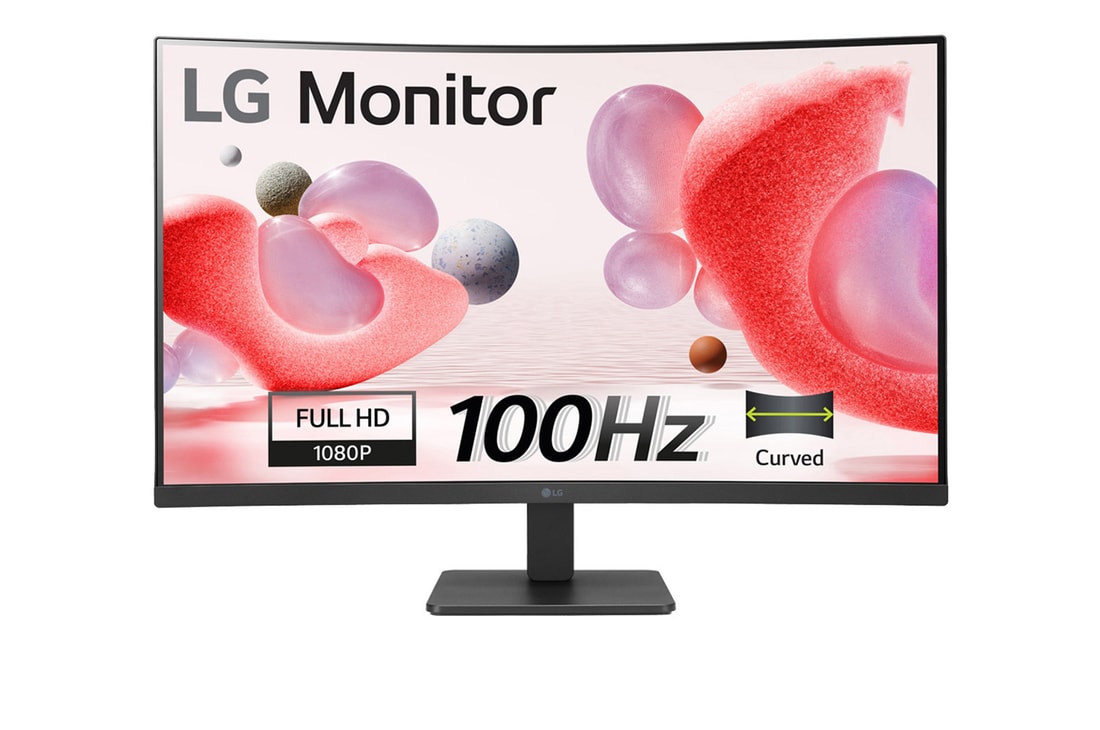 LG 32MR50C-B FHD & QHD front view