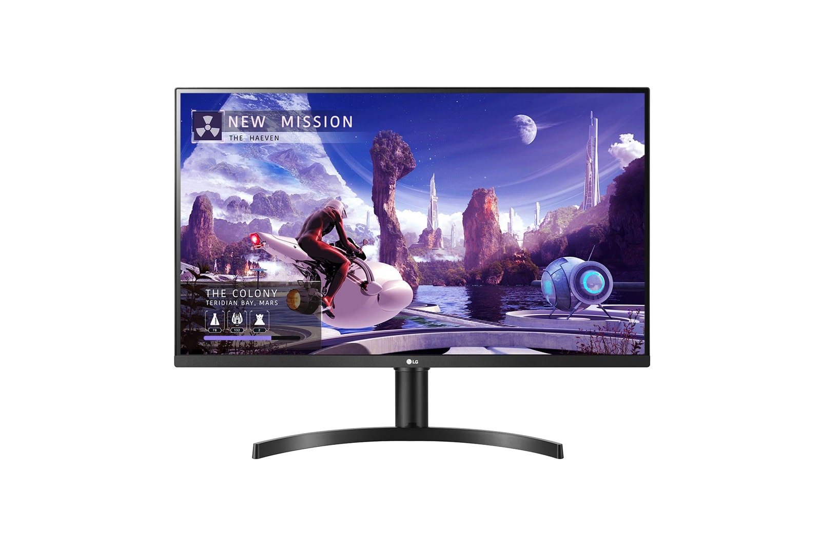 LG 31.5 (80.01cm) QHD IPS Monitor with AMD FreeSync™, 32QN650-B