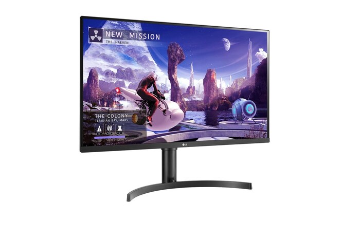 LG 31.5 (80 cm) QHD IPS Monitor with AMD FreeSync™, 32QN650-B