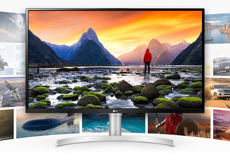 LG UHD 4K display offering exceptional clarity, detail and performance for various contents