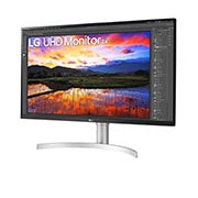 LG 31.5 (80.01 cm) UHD 4K (3840x2160) HDR IPS Monitor, 32UN650-W