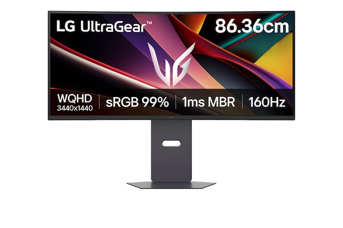 LG 34G600A-B monitor front view