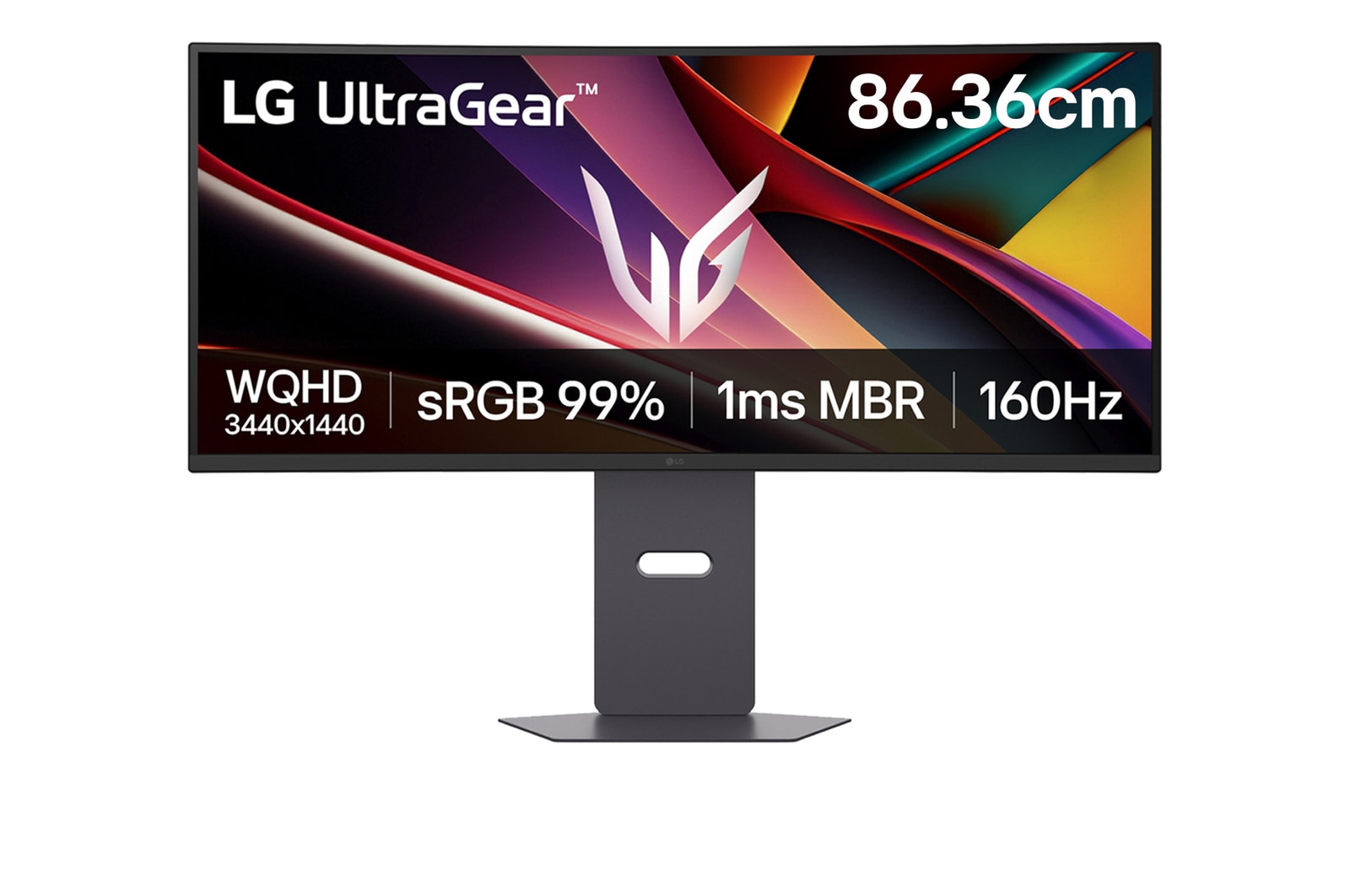 LG 34G600A-B monitor front view