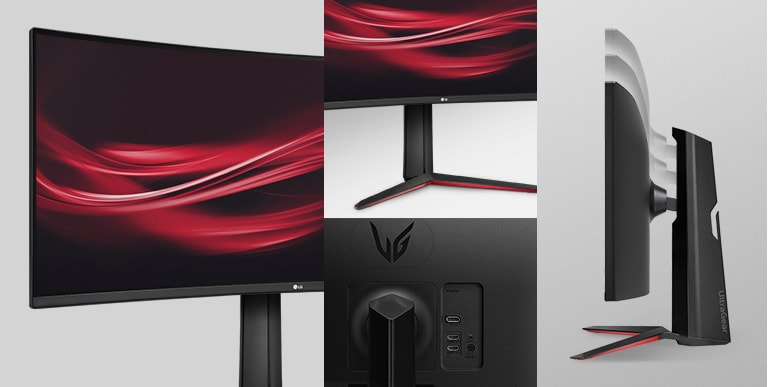 LG 34GP63A-B Find your ideal viewing position with the height and titling adjustable stand and maximize your experience with a three-sided virtually borderless design.
