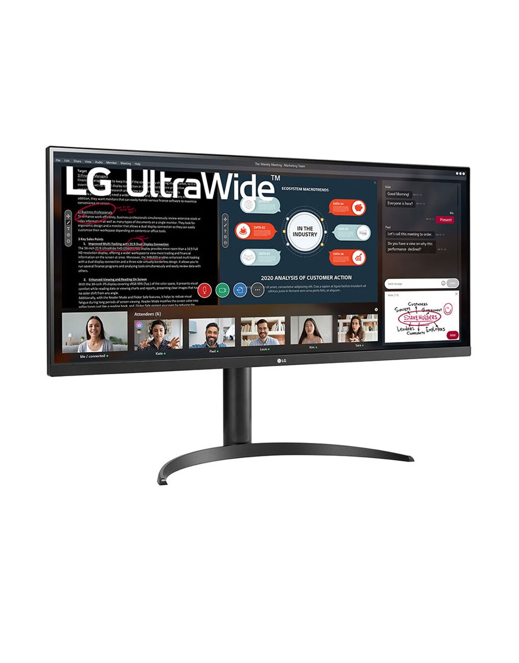 LG 34 (86.36cm) 21:9 UltraWide™ Full HD IPS Monitor with AMD FreeSync ...
