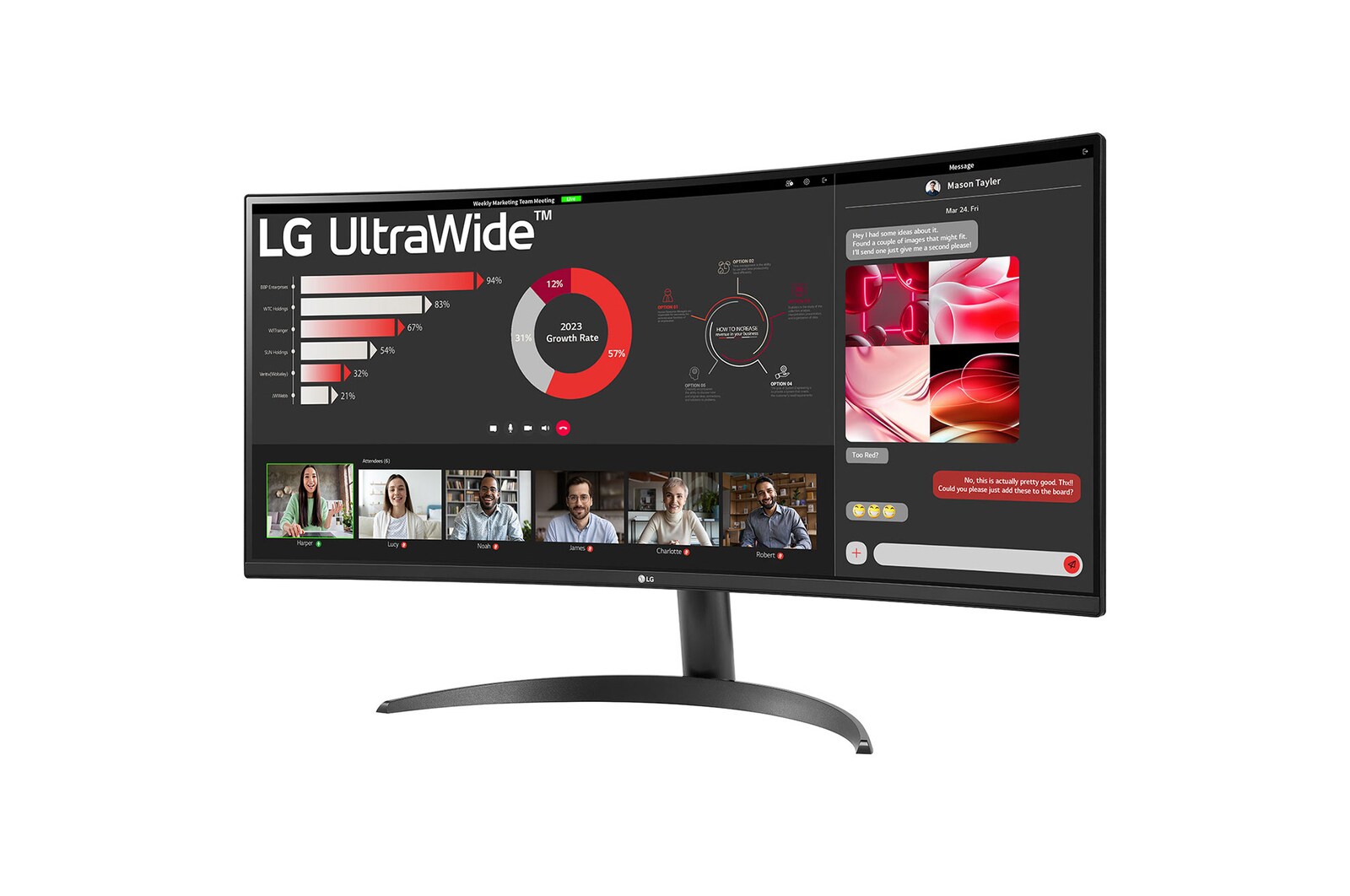 LG 34(86.36cm) 21:9 Curved UltraWide™ QHD (3440x1440) Monitor with FreeSync™