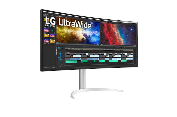LG 95.29 cm (38) Curved UltraWide QHD IPS HDR Monitor with USB Type-C™, 38WP85C-W