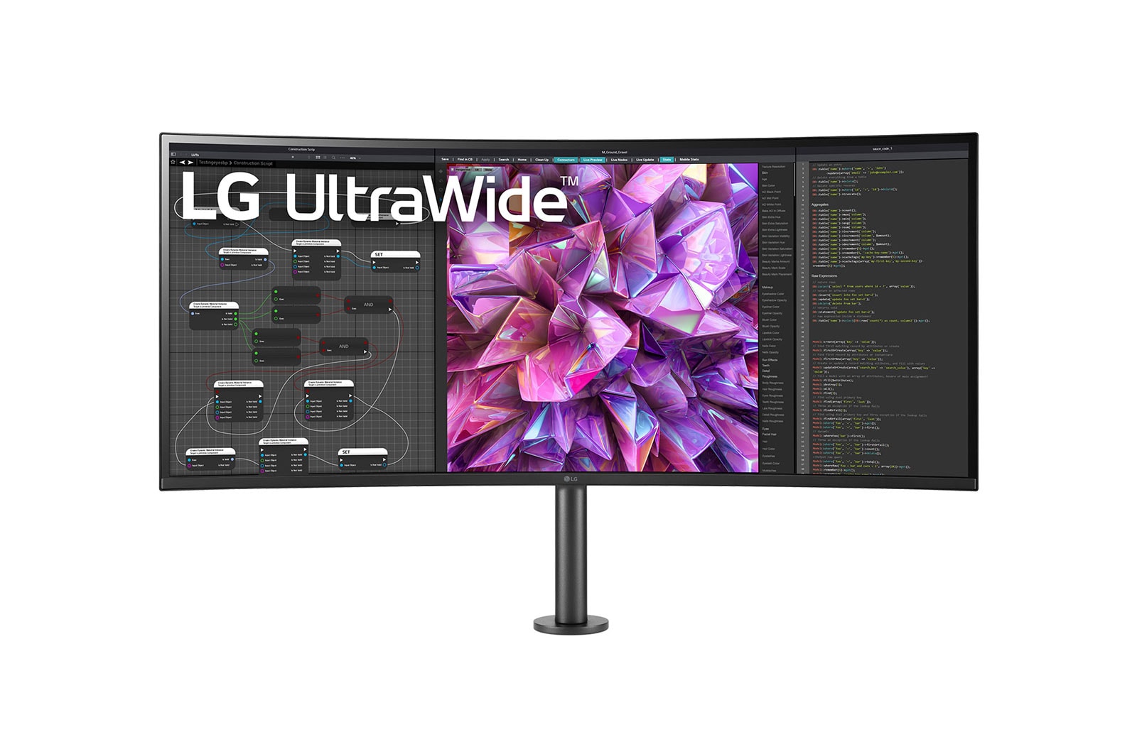 LG 37.5(95.29cm) 21:9 Curved UltraWide™ QHD+ (3840 x 1600) Monitor Ergo, 38WQ88C-W