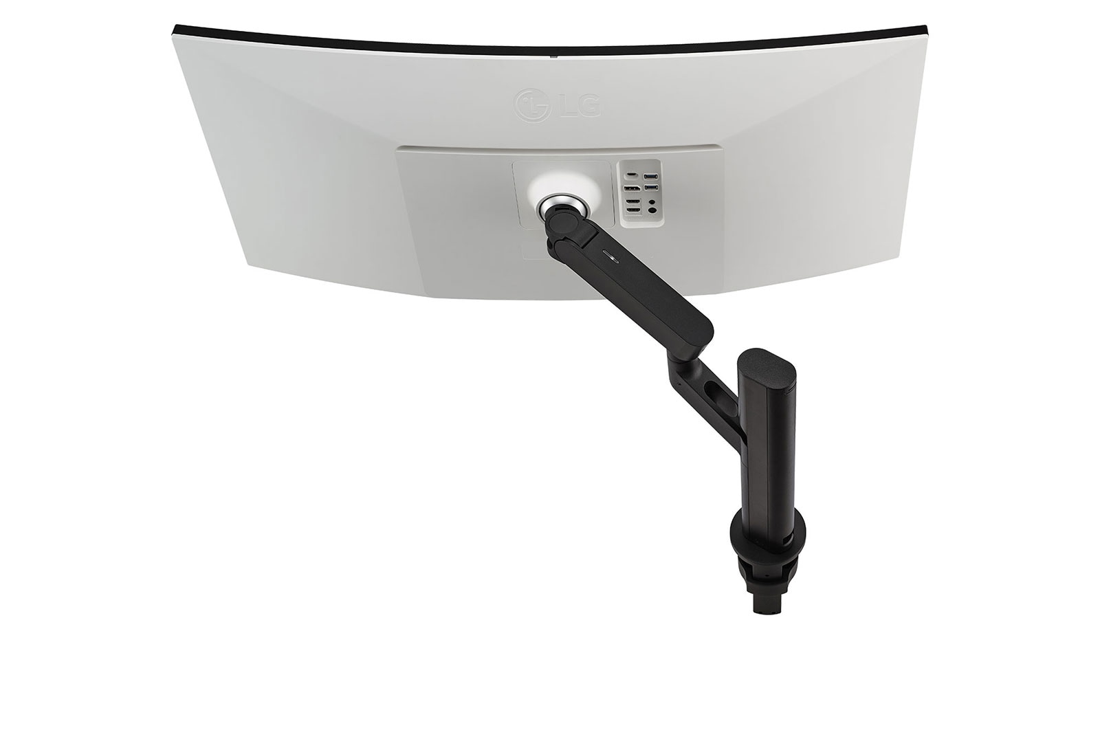 LG 37.5(95.29cm) 21:9 Curved UltraWide™ QHD+ (3840 x 1600) Monitor Ergo, 38WQ88C-W