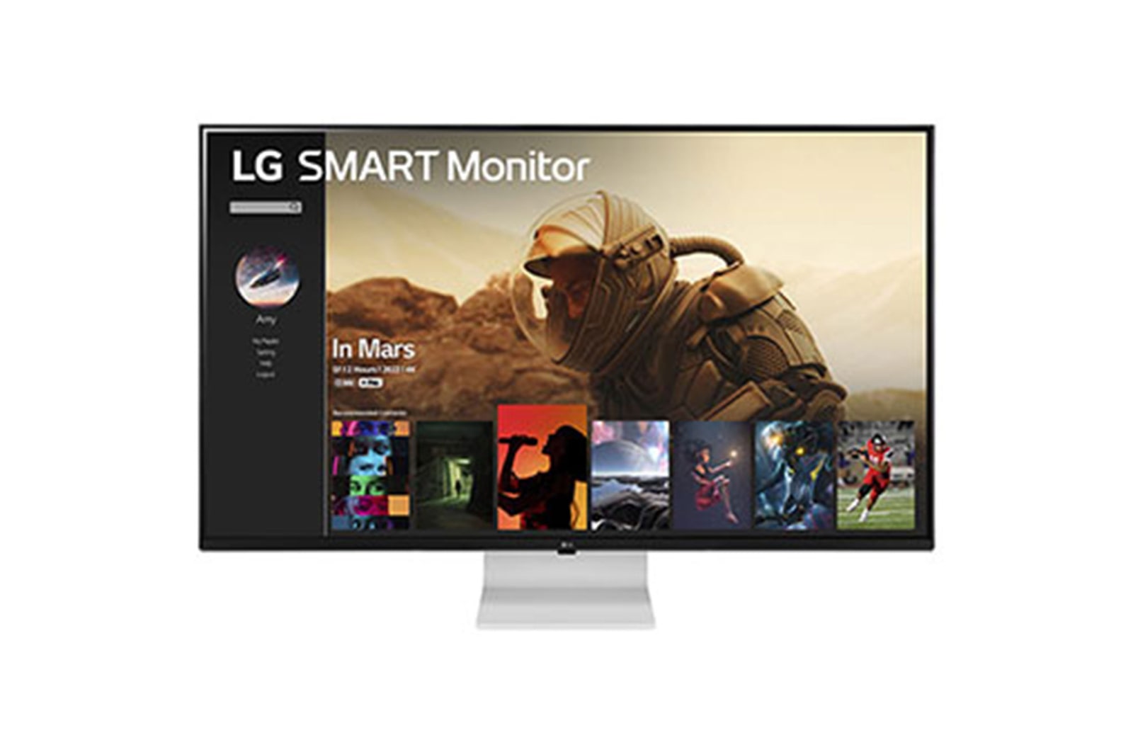 LG 43sq700s-w smart-monitors front view