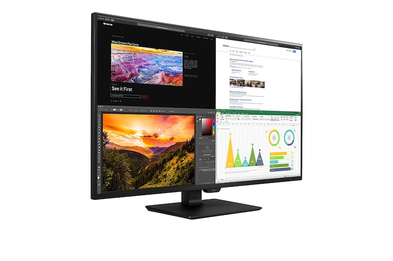 LG 42.5 (107.95cm) 4K UHD IPS Monitor, 43UN700-B