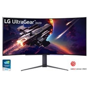 LG 45(114.3cm) UltraGear™ OLED Curved Gaming Monitor WQHD with 240Hz Refresh Rate 0.03ms (GtG) Response Time, 45GR95QE-B