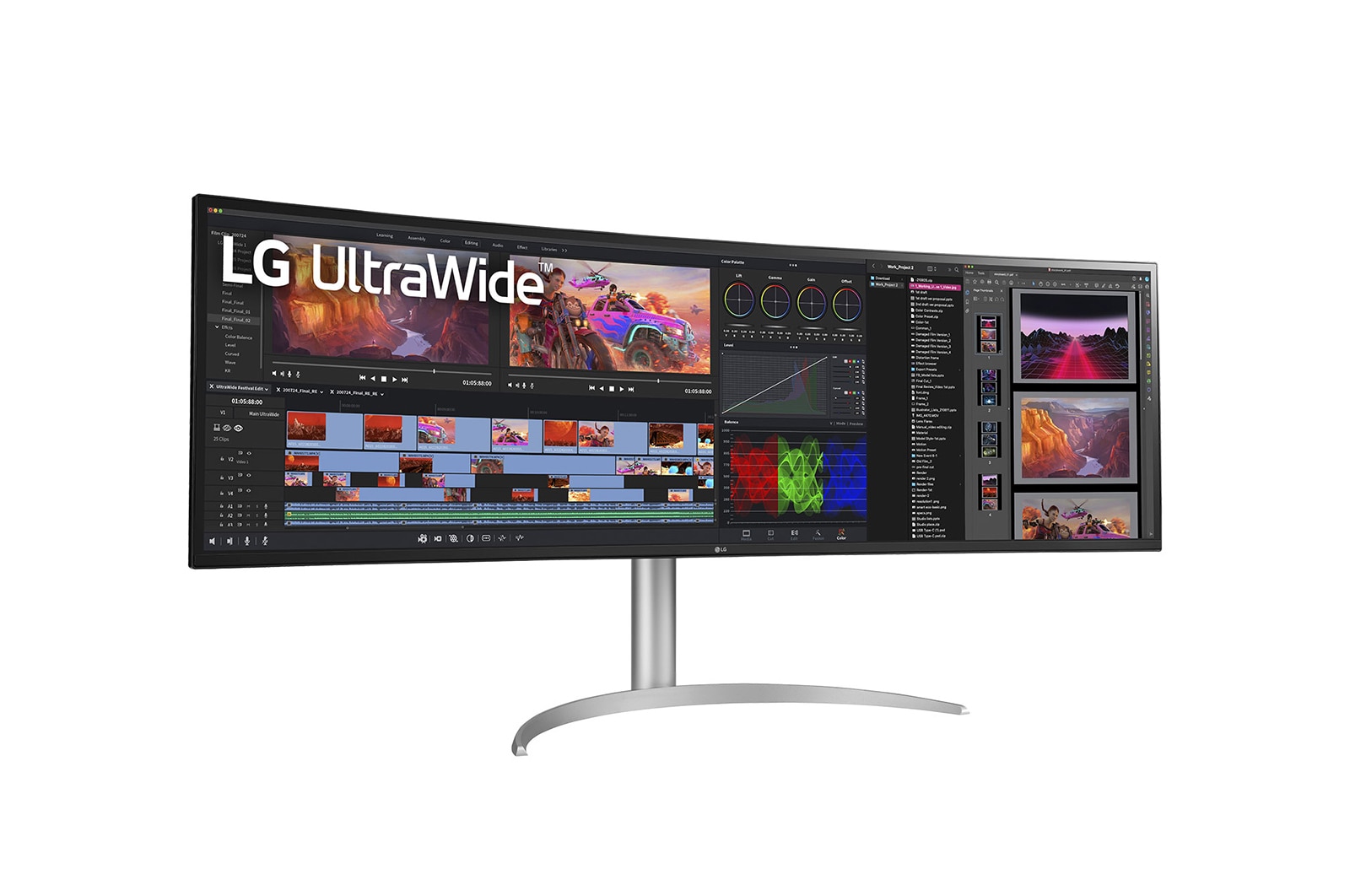 LG 49 (124.46cm) 32:9 UltraWide Dual QHD Nano IPS™ Curved Monitor, 49WQ95C-W