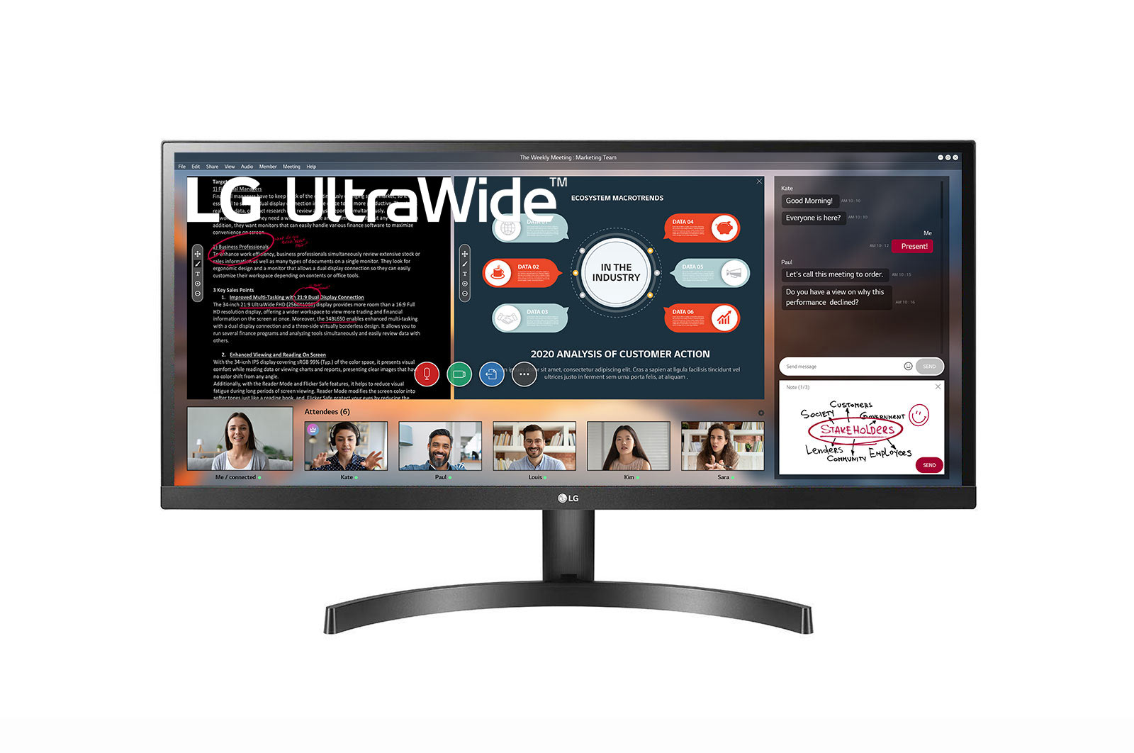 LG 29 (73.66cm) 21:9 UltraWide™ Full HD IPS LED Monitor, 29WL500-B