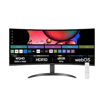 LG 34sr60qc-b smart-monitors front view