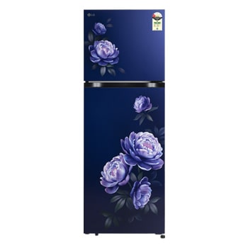 Front view of LG 251L Double Door Refrigerator with Smart Mode, Auto Smart Connect, Smart Inverter Compressor, Multi Air Flow, Royal Glory, 1 Star GLT2516WWRG