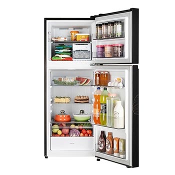 LG 225L Double Door Refrigerator, Convertible, Auto Smart Connect, Smart Inverter Compressor, Multi Air Flow, Radiant Onyx, 2 Star, GL-S252ZROY